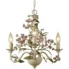 Grace 3-Light Cream Chandelier by AF Lighting -Deals BEYOND LED TECHNOLOGY Store cream hand paint flowers af lighting chandeliers 7044 3h 64 1000