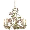 Grace 5-Light Cream Chandelier by AF Lighting -Deals BEYOND LED TECHNOLOGY Store cream hand paint flowers af lighting chandeliers 7045 5h 64 1000