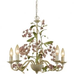 Grace 5-Light Cream Chandelier by AF Lighting