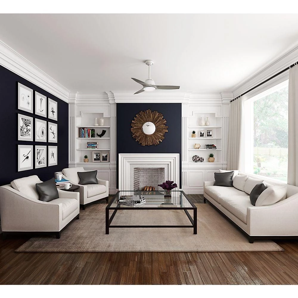 Wisp 44 in. LED Indoor Fresh White Ceiling Fan with Remote Control by Casablanca 4 Wisp 44 in. LED Indoor Fresh White Ceiling Fan with Remote Control by Casablanca - Image 2