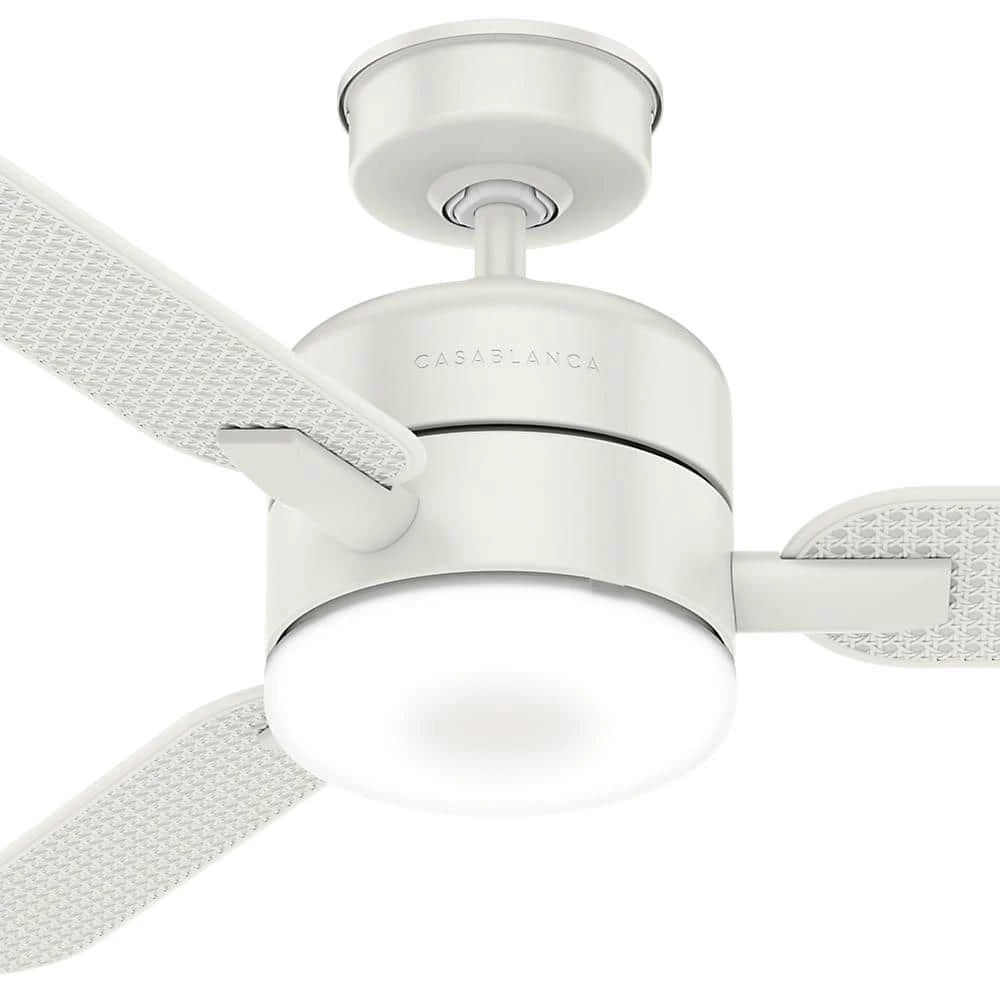 Paume 54-in Fresh White Outdoor Ceiling Fan with LED Lighting by Casablanca 9 Paume 54-in Fresh White Outdoor Ceiling Fan with LED Lighting by Casablanca - Image 7