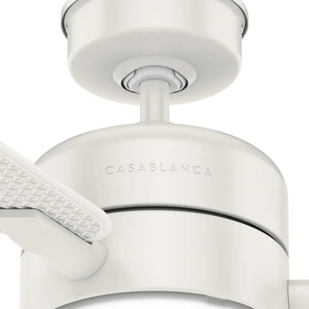 Paume 54-in Fresh White Outdoor Ceiling Fan with LED Lighting by Casablanca 10 Paume 54-in Fresh White Outdoor Ceiling Fan with LED Lighting by Casablanca - Image 8