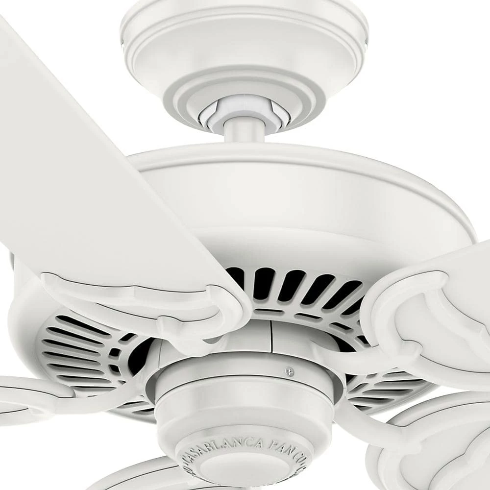 Panama 54 in. Indoor Fresh White Ceiling Fan by Casablanca 5 Panama 54 in. Indoor Fresh White Ceiling Fan by Casablanca - Image 3