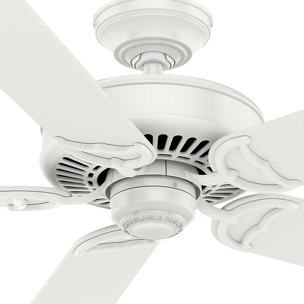 Panama 54 in. Indoor Fresh White Ceiling Fan by Casablanca 8 Panama 54 in. Indoor Fresh White Ceiling Fan by Casablanca - Image 6