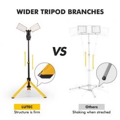 LED 9000 Lumens Work Light with Tripod by LUTEC -Deals BEYOND LED TECHNOLOGY Store lutec standing work lights 7901301426 1f 1000