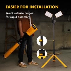 LED 9000 Lumens Work Light with Tripod by LUTEC -Deals BEYOND LED TECHNOLOGY Store lutec standing work lights 7901301426 31 1000