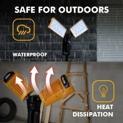 LED 9000 Lumens Work Light with Tripod by LUTEC -Deals BEYOND LED TECHNOLOGY Store lutec standing work lights 7901301426 44 1000