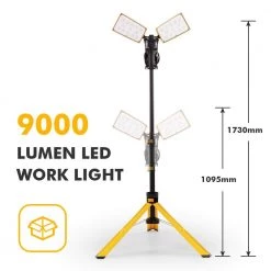 LED 9000 Lumens Work Light with Tripod by LUTEC -Deals BEYOND LED TECHNOLOGY Store lutec standing work lights 7901301426 4f 1000