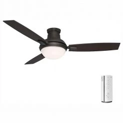 Verse 54 in. LED Indoor/Outdoor Maiden Bronze Ceiling Fan and Remote by Casablanca