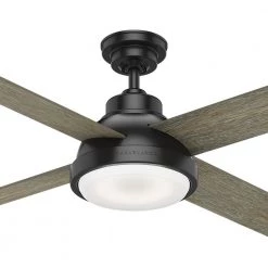 Levitt 54-in Matte Black Ceiling Fan with LED Lighting by Casablanca -Deals BEYOND LED TECHNOLOGY Store matte black casablanca ceiling fans with lights 59432 fa 1000