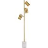 Derry 66 in. Matte Gold Three-Light Floor Lamp by AF Lighting -Deals BEYOND LED TECHNOLOGY Store matte gold af lighting floor lamps 9145 fl 64 1000