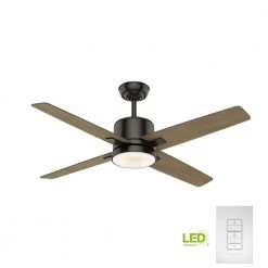 Axial 52 in. LED Indoor Noble Bronze Ceiling Fan with Light and Wall Control by Casablanca