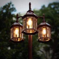 3-Head Rust Outdoor Post Light by LUTEC 14 3-Head Rust Outdoor Post Light by LUTEC -Deals BEYOND LED TECHNOLOGY Store rust lutec post light sets 7150630272 1f 1000