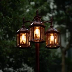 3-Head Rust Outdoor Post Light by LUTEC 16 3-Head Rust Outdoor Post Light by LUTEC -Deals BEYOND LED TECHNOLOGY Store rust lutec post light sets 7150630272 fa 1000