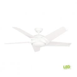 Stealth DC 54 in. LED Indoor White Ceiling Fan with Remote by Casablanca -Deals BEYOND LED TECHNOLOGY Store snow white casablanca ceiling fans with lights 59165 31 1000