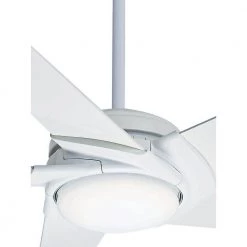 Stealth DC 54 in. LED Indoor White Ceiling Fan with Remote by Casablanca -Deals BEYOND LED TECHNOLOGY Store snow white casablanca ceiling fans with lights 59165 40 1000