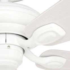 Utopian 52 in. Indoor/Outdoor Snow White Ceiling Fan by Casablanca -Deals BEYOND LED TECHNOLOGY Store snow white casablanca ceiling fans without lights 54037 77 1000