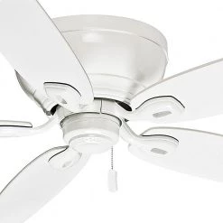Durant 54 in. Indoor Snow White Ceiling Fan by Casablanca -Deals BEYOND LED TECHNOLOGY Store snow white casablanca ceiling fans without lights 54103 fa 1000