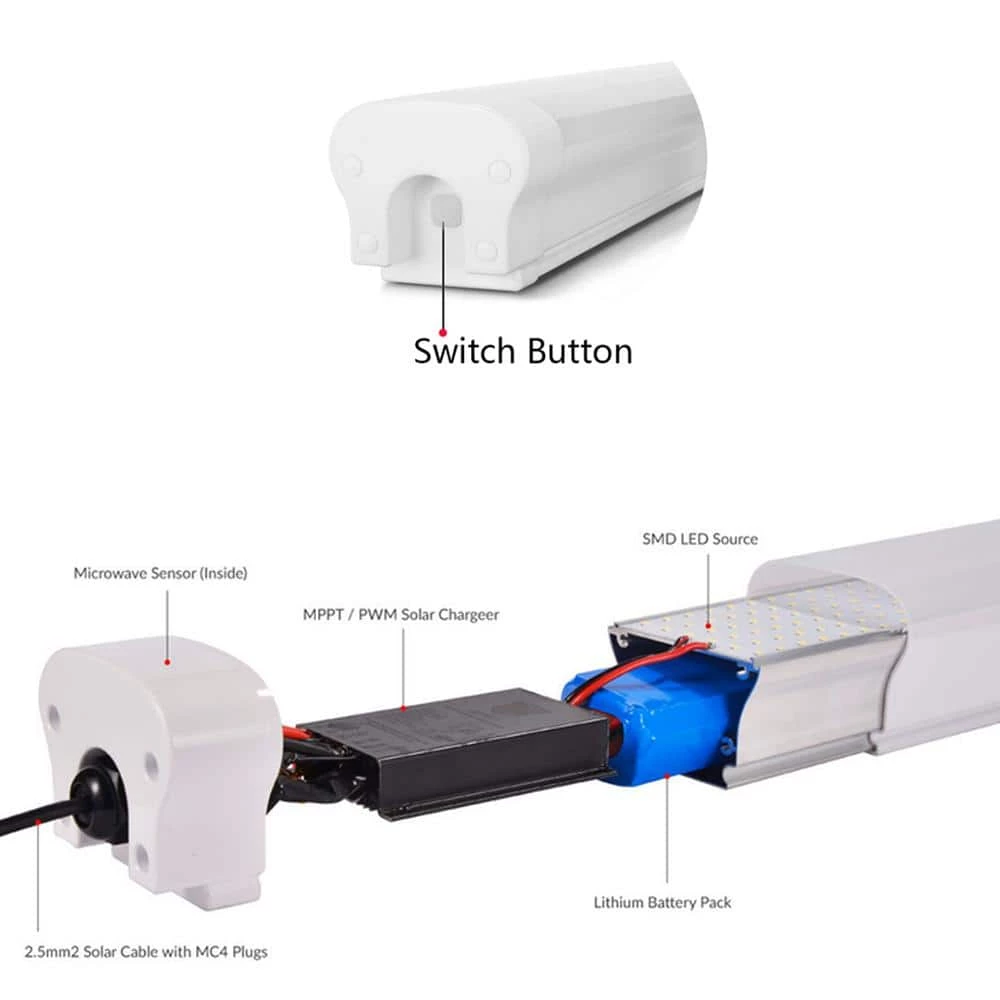 Solar 12-Watt White Motion Activated Outdoor Integrated LED Portable Carport Flood Light 1500 Lumens 5000K by BEYOND LED TECHNOLOGY 8 Solar 12-Watt White Motion Activated Outdoor Integrated LED Portable Carport Flood Light 1500 Lumens 5000K by BEYOND LED TECHNOLOGY - Image 6