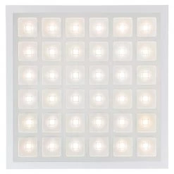Designer Troffers Pixel Square Series 2 ft.x 2 ft. 5000 Lumens Integrated LED Flat Panel Light at 40-Watt 4000K (6-Pack) by BEYOND LED TECHNOLOGY