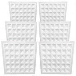 Designer Troffers Pixel Square Series 2 ft.x 2 ft. 5000 Lumens Integrated LED Flat Panel Light at 40-Watt 5000K (6-Pack) by BEYOND LED TECHNOLOGY -Deals BEYOND LED TECHNOLOGY Store white beyond led technology led panel lights 151736 1 fa 1000