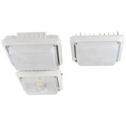 Hale 150-Watt Equivalent Integrated LED White Housing Parking Garage Fixture Area Light 5000K 7150 Lumens by BEYOND LED TECHNOLOGY -Deals BEYOND LED TECHNOLOGY Store white beyond led technology parking lot lights 151703 44 1000