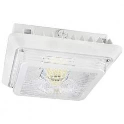 Hale 150-Watt Equivalent Integrated LED White Housing Parking Garage Fixture Area Light 5000K 7150 Lumens by BEYOND LED TECHNOLOGY