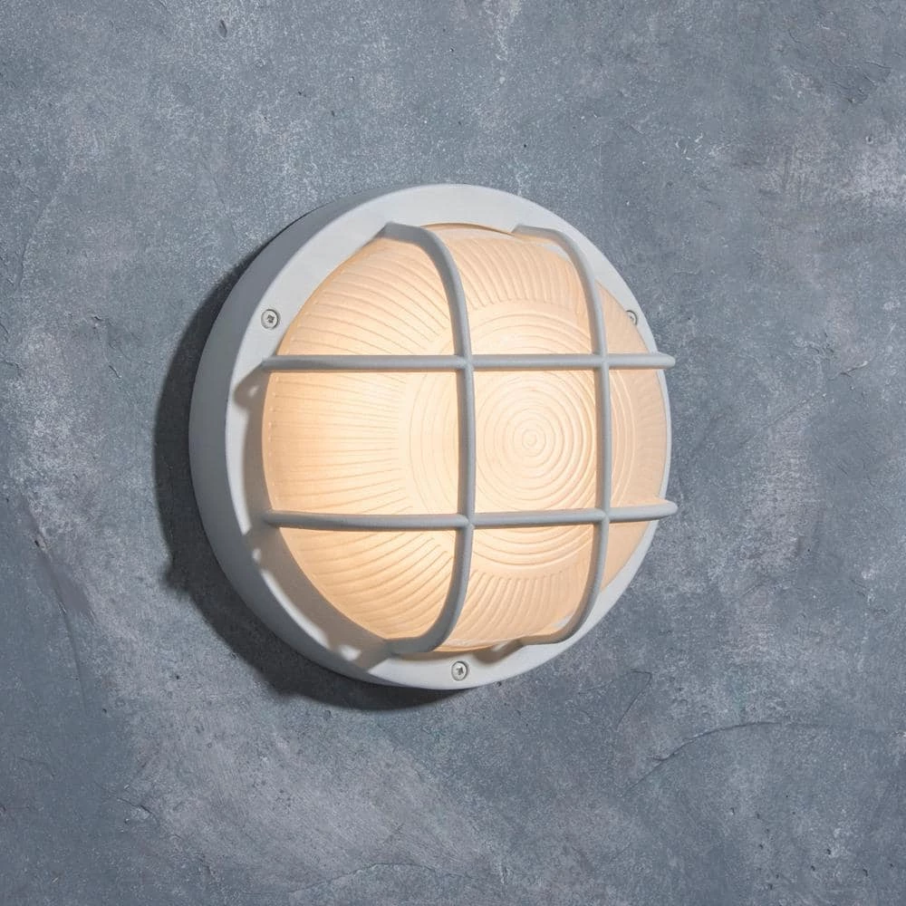 Coastal Norfolk White Outdoor Integrated LED Bulkhead Wall Lantern by LUTEC 6 Coastal Norfolk White Outdoor Integrated LED Bulkhead Wall Lantern by LUTEC - Image 4