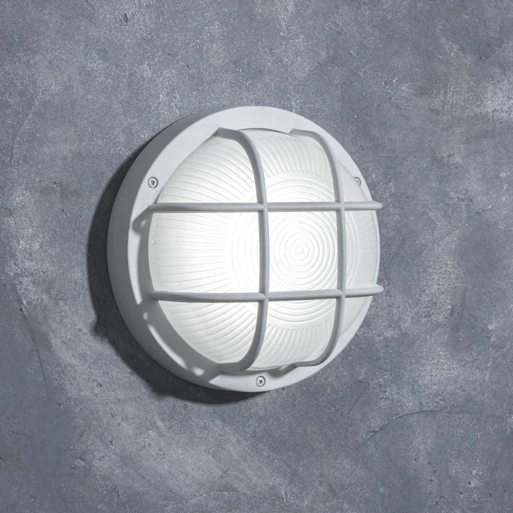 Coastal Norfolk White Outdoor Integrated LED Bulkhead Wall Lantern by LUTEC 4 Coastal Norfolk White Outdoor Integrated LED Bulkhead Wall Lantern by LUTEC - Image 2