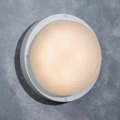 Coastal Jacksonville White Integrated LED Bulkhead Wall Lantern by LUTEC 11 Coastal Jacksonville White Integrated LED Bulkhead Wall Lantern by LUTEC -Deals BEYOND LED TECHNOLOGY Store white lutec bulkhead lights 6381602331 1f 1000