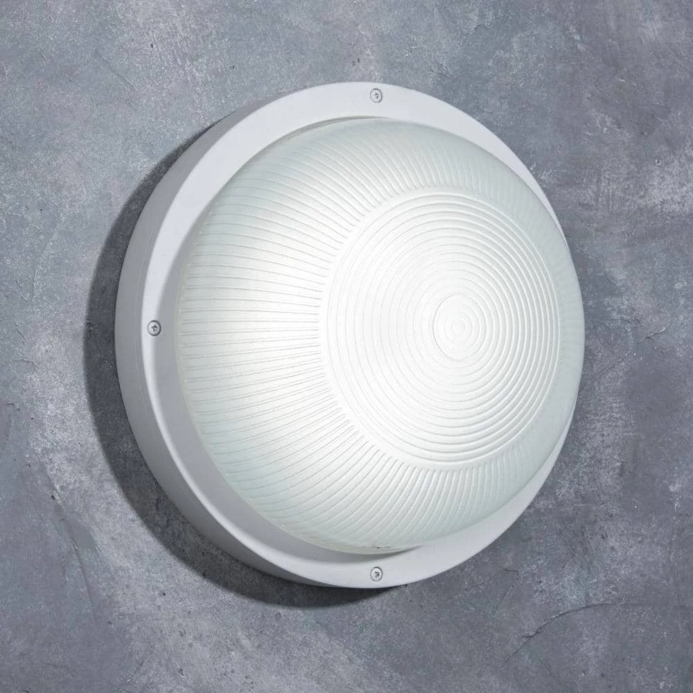 Coastal Jacksonville White Integrated LED Bulkhead Wall Lantern by LUTEC 7 Coastal Jacksonville White Integrated LED Bulkhead Wall Lantern by LUTEC - Image 5