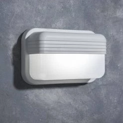 Coastal Port Jefferson White Outdoor Integrated LED Bulkhead Wall Lantern by LUTEC -Deals BEYOND LED TECHNOLOGY Store white lutec bulkhead lights 6381702331 1f 1000