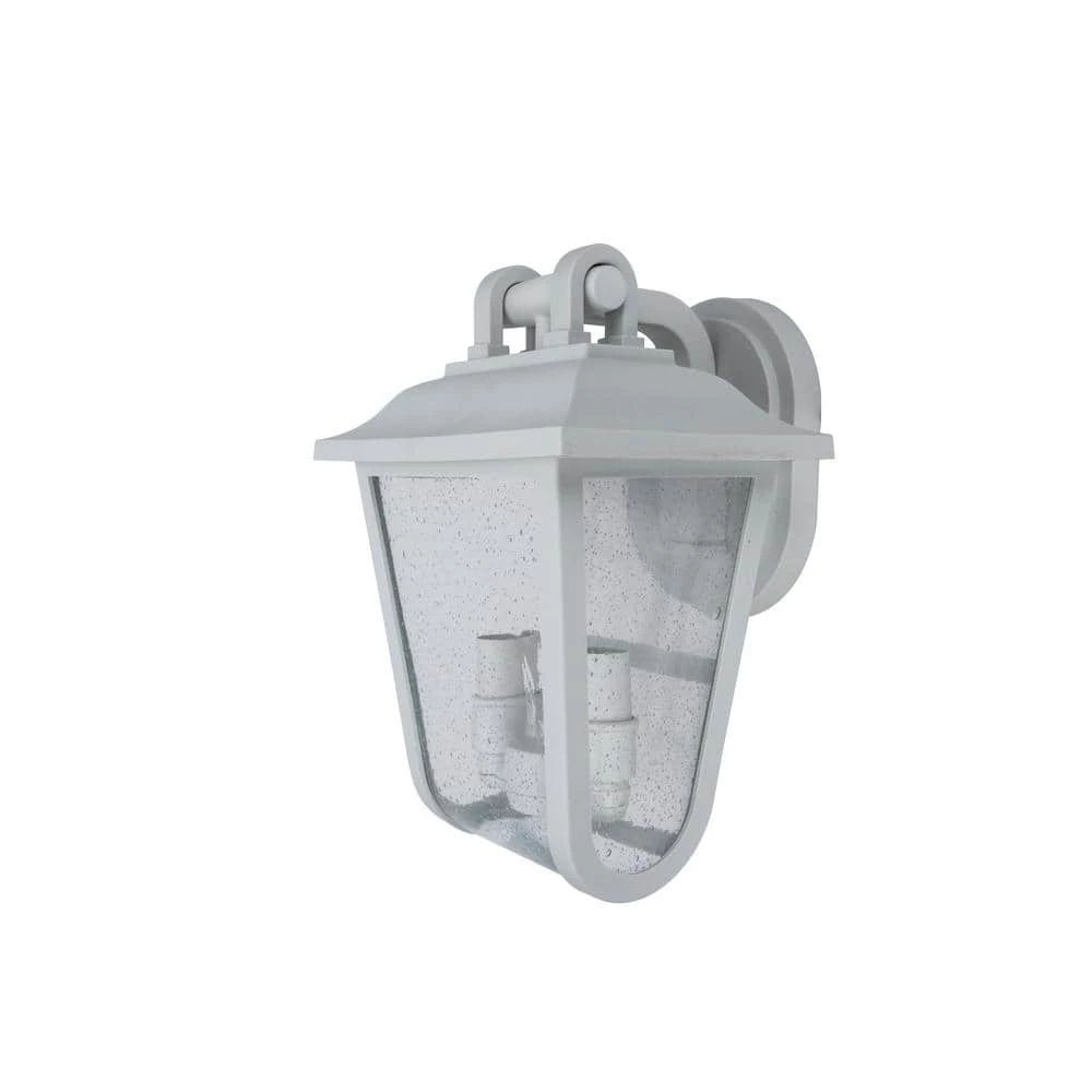 Coastal Providence 2-Light White Outdoor Wall Lantern Sconce by LUTEC 5 Coastal Providence 2-Light White Outdoor Wall Lantern Sconce by LUTEC - Image 3