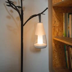 11.5 in. White Outdoor Portable Table Lamp by LUTEC -Deals BEYOND LED TECHNOLOGY Store white lutec outdoor table lamps 8500102331 44 1000