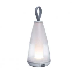 11.5 in. White Outdoor Portable Table Lamp by LUTEC