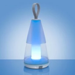 11.5 in. White Outdoor Portable Table Lamp by LUTEC -Deals BEYOND LED TECHNOLOGY Store white lutec outdoor table lamps 8500102331 66 1000