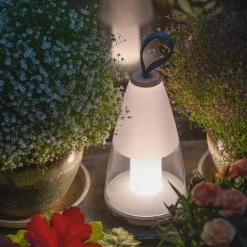 11.5 in. White Outdoor Portable Table Lamp by LUTEC -Deals BEYOND LED TECHNOLOGY Store white lutec outdoor table lamps 8500102331 76 1000