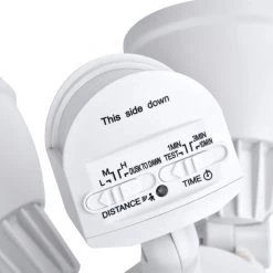 2-Head 250-Watt Equivalent Integrated LED White Outdoor Security Area Light with Motion Sensor by LUTEC 11 2-Head 250-Watt Equivalent Integrated LED White Outdoor Security Area Light with Motion Sensor by LUTEC -Deals BEYOND LED TECHNOLOGY Store white lutec parking lot lights 7635202053 1f 1000