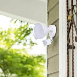 2-Head 250-Watt Equivalent Integrated LED White Outdoor Security Area Light with Motion Sensor by LUTEC 13 2-Head 250-Watt Equivalent Integrated LED White Outdoor Security Area Light with Motion Sensor by LUTEC -Deals BEYOND LED TECHNOLOGY Store white lutec parking lot lights 7635202053 31 1000