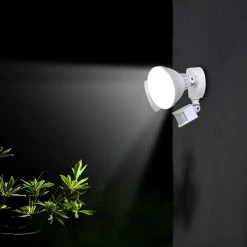2-Head 250-Watt Equivalent Integrated LED White Outdoor Security Area Light with Motion Sensor by LUTEC 10 2-Head 250-Watt Equivalent Integrated LED White Outdoor Security Area Light with Motion Sensor by LUTEC -Deals BEYOND LED TECHNOLOGY Store white lutec parking lot lights 7635202053 4f 1000