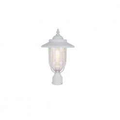 Coastal Old Saybrook 1-Light Outdoor White Post Light by LUTEC